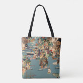 Bildhafte Karte der Welt Tasche (Rückseite)