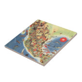 Bildhafte Karte Mexikos durch Miguel Gómez Medina Fliese (Seite)