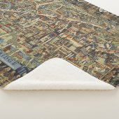 Bildhafte Karte von Cambridge, England Sherpadecke (3/4)