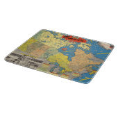 Bildhafte Karte von Kanada - Sehenswürdigkeiten Schneidebrett (Ecke)