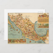 Bildhafte Karte von Mexiko (Vorne/Hinten)