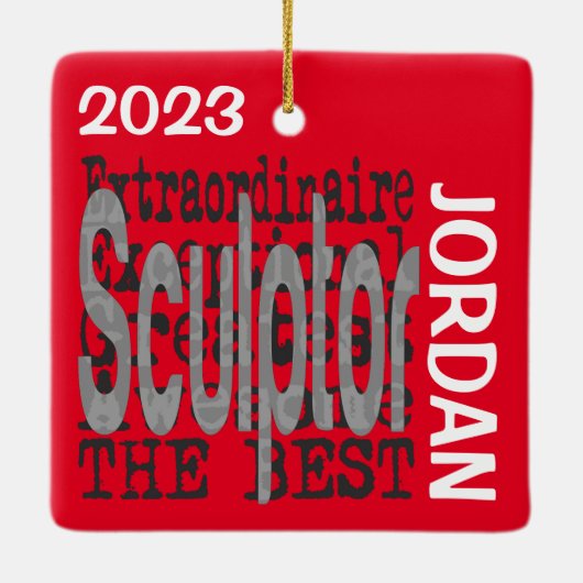 Bildhauer Extraordinaire CUSTOM Keramikornament (Rückseite)