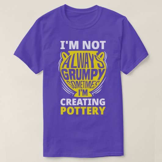 Bildhauerdesserie Funny Potter T-Shirt (Design vorne)