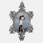 Bildhauerei bedingungslos Kapitulation San Diego Schneeflocken Zinn-Ornament (Links)