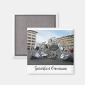 Bildhauerei Frankfurt Deutschland Magnet (Vorderseite/Rückseite)