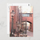 Bildhauerei in Lancaster City Postkarte (Vorne/Hinten)