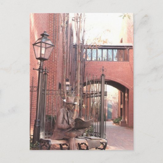 Bildhauerei in Lancaster City Postkarte (Vorderseite)