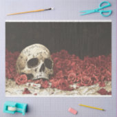 Bildhauerei und Rote Rose Seidenpapier (Basteln)