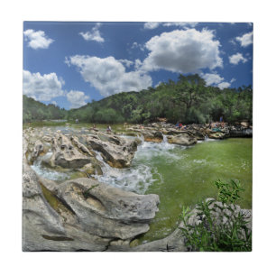 Bildhauerfallen Pano - Barton Creek - Austin Texas Fliese