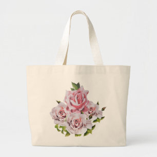 Bildhauerische Rose auf einer Jumbo-Tasche Jumbo Stoffbeutel