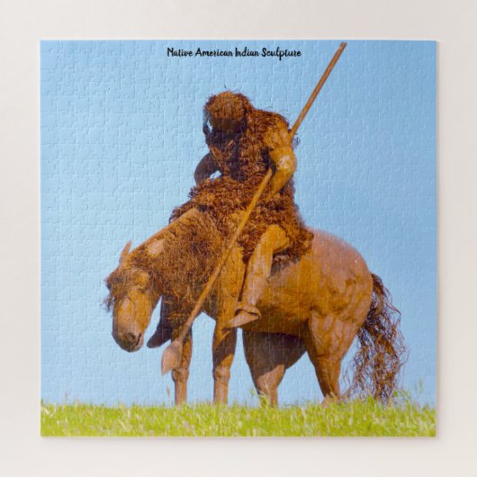 Bildhauerkunst des Amerikanischen Ureinwohners Puzzle (Vertikal)