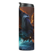 Bildhauerlandschaften mit Handwelle Thermosbecher (Nach rechts gedreht)