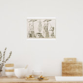 Bildhauerstudio, c.1800 (Gravieren) Poster (Küche)