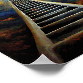 Bildhauertreppe von Religion und Nachleben zum Him Poster (Ecke)