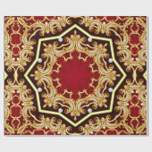 Bildhintergrund mit Perle und Gold Geschenkpapier (Flach)