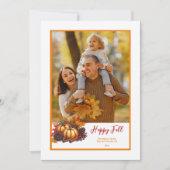 Bildkarte fallen feiertagskarte (Vorderseite)