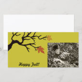 Bildkarte für Herbst-Feier (Vorne/Hinten)