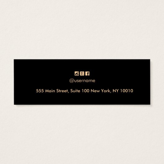 Bildkarte mit weißem Leder Texturleder mit Ohrring (Rückseite)