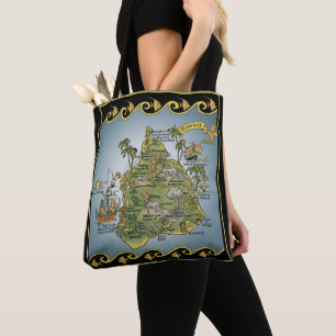 Bildkarte von Hawaii Tasche