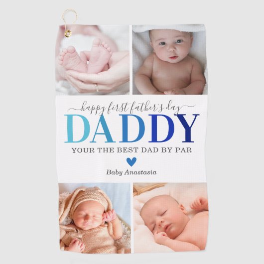 Bildkollektion des ersten Vaters Golfhandtuch (Vorderseite)