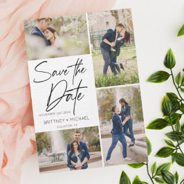 Bildkollektion mit Handschrift Save The Date