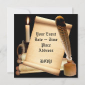 Bildlaufeingabevorlage Einladung (Rückseite)