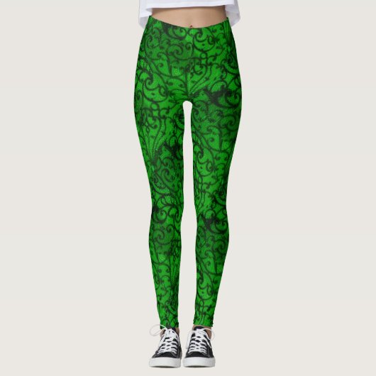 Bildlaufwerk grün leggings (Vorderseite)