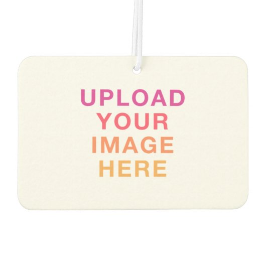 Bildlogo Großformat Blanko-Freshener Autolufterfrischer (Rückseite)