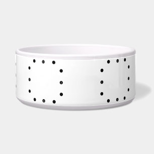 Bildminimalistisches Schwarz-Weiß-Pet-Bowl ändern Napf