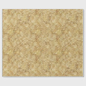 Bildmuster aus reinem Gold Geschenkpapier (Flach)