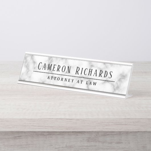 Bildname und Titelvorlage aus Marmor Schreibtischnamensplakette (Vorderseite )