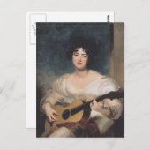 Bildnis der Lady Walls Postkarte (Vorne/Hinten)