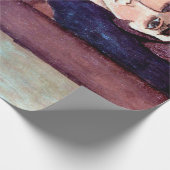 Bildnis einer Frau, Modigliani Geschenkpapier (Ecke)