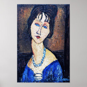 Bildnis einer Frau, Modigliani Poster