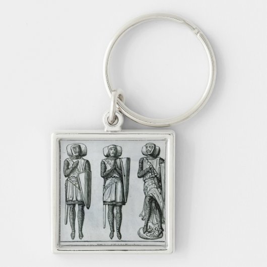 Bildnisse des Ritters Templars Schlüsselanhänger (Vorne)