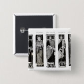 Bildnisse von Henry II Eleonor von Aquitanien Button (Vorne & Hinten)