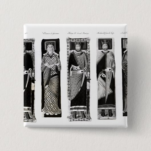 Bildnisse von Henry II Eleonor von Aquitanien Button (Vorderseite)