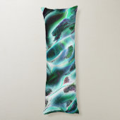 Bildrauigkeit aus virtuellen Gestein- und Regenwäl Seitenschläferkissen (Rückseite (Vertikal))