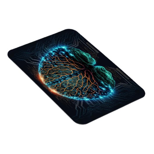 Bildschirm "Computer Cyber Brain Magnet" Magnet (Rechte Seite)