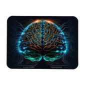Bildschirm "Computer Cyber Brain Magnet" Magnet (Horizontal)