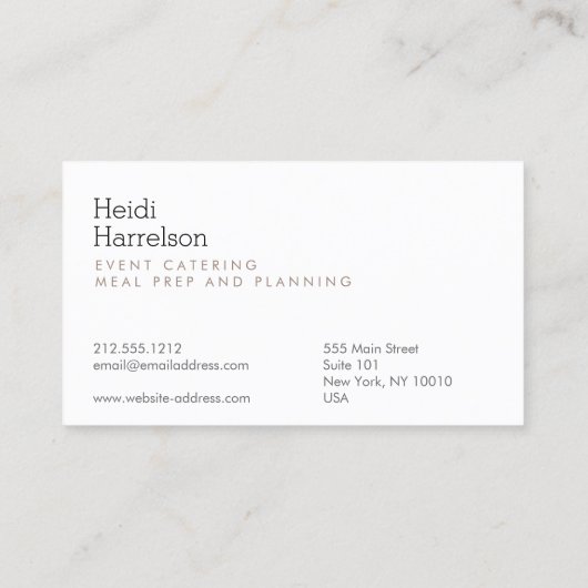 Bildschirm-Druck-Illustration Tan/Schwarz Visitenkarte (Rückseite)