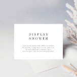Bildschirm-Dusche Sauberes einfaches Brautparty Begleitkarte<br><div class="desc">Display-Dusche Saubere Einfache Brautparty-Einschließkarte</div>