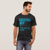 Bildschirm "Gaming Boy Noun Definition Console Con T-Shirt (Vorne ganz)
