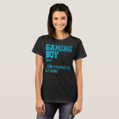 Bildschirm "Gaming Boy Noun Definition Console Con T-Shirt (Vorne ganz)