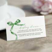 Bildschirm "Green Bow Display Baby Shot Enclosure  Begleitkarte