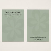 Bildschirm "Green Graphic Blume 1 Earring Holder D (Vorne & Hinten)