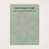 Bildschirm "Green Graphic Blume 1 Earring Holder D (Vorderseite)