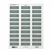 Bildschirm: Green Simple Script Return Address Lab (Vorne)