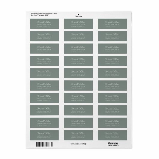 Bildschirm: Green Simple Script Return Address Lab (Vorne)