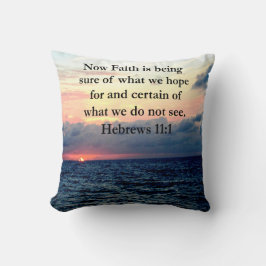 BILDSCHIRM HEBREWS 11:1 FOTO-DESIGN KISSEN